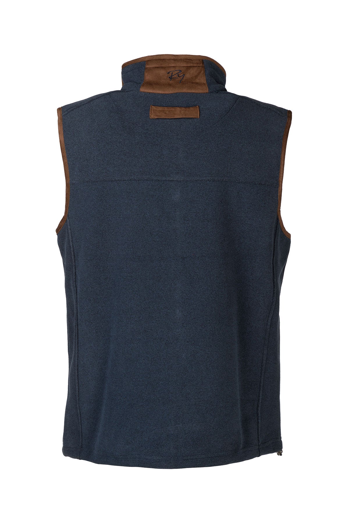 Marl Navy - Men's Fleece Waistcoat - Huggate