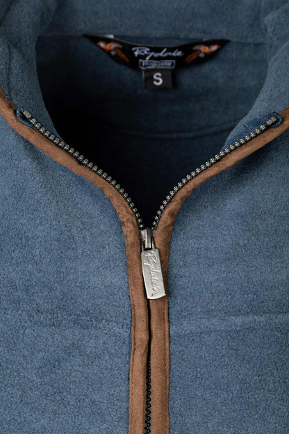 Mid Navy - Men's Fleece Waistcoat - Huggate