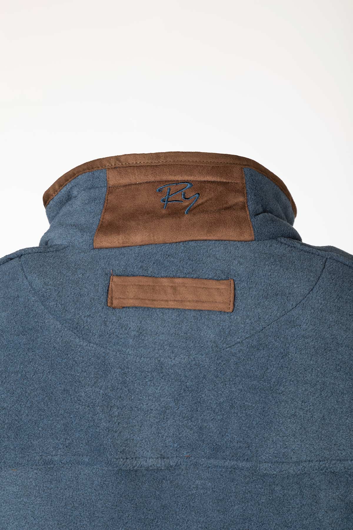 Mid Navy - Men's Fleece Waistcoat - Huggate