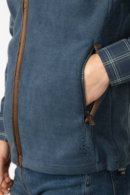 Mid Navy - Men's Fleece Waistcoat - Huggate