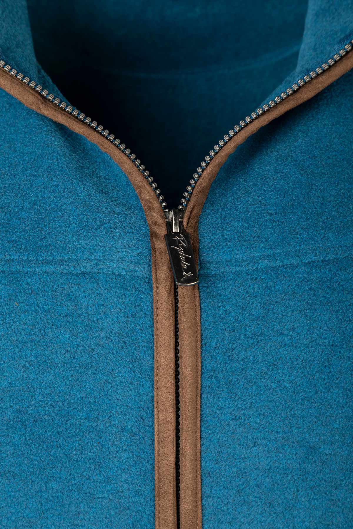 Petrol - Men's Fleece Waistcoat - Huggate