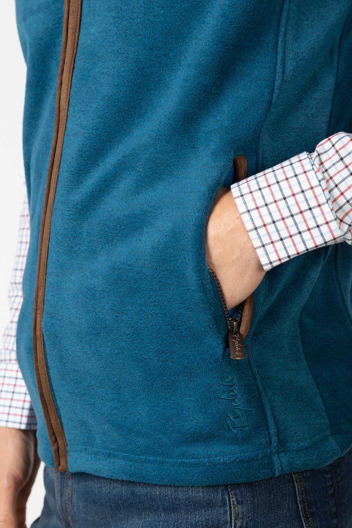 Petrol - Men's Fleece Waistcoat - Huggate