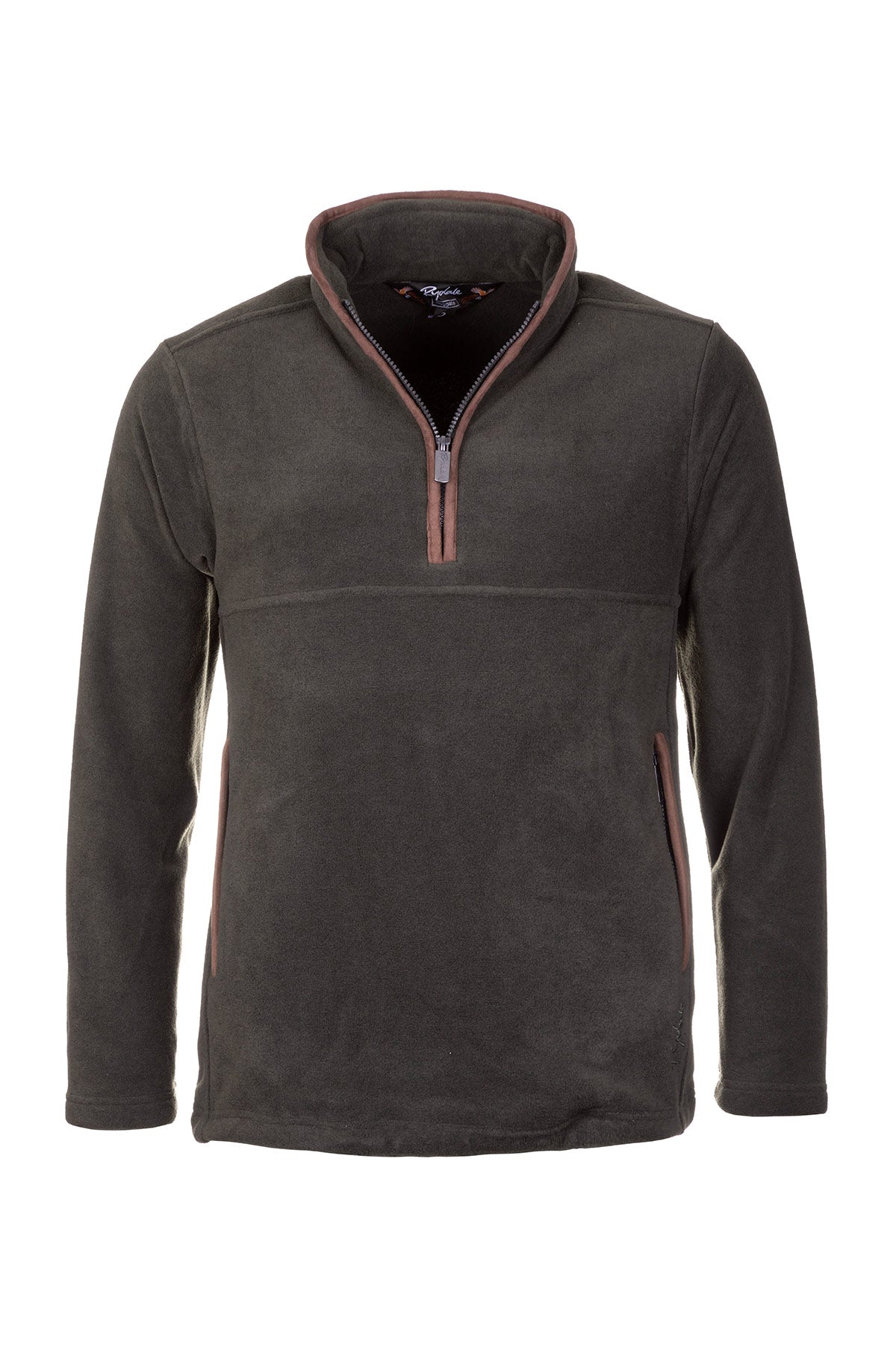 Khaki - Mens Huggate Overhead Fleece