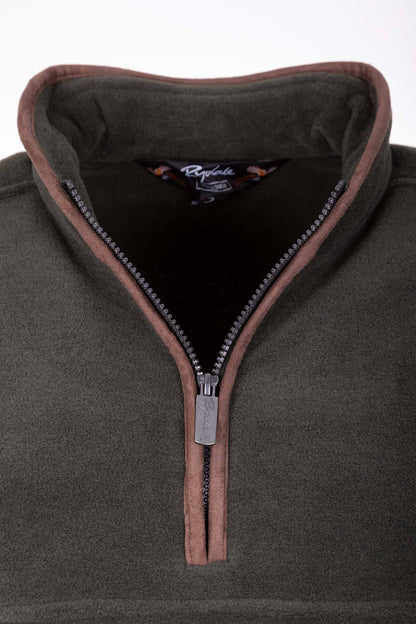 Khaki - Mens Huggate Overhead Fleece