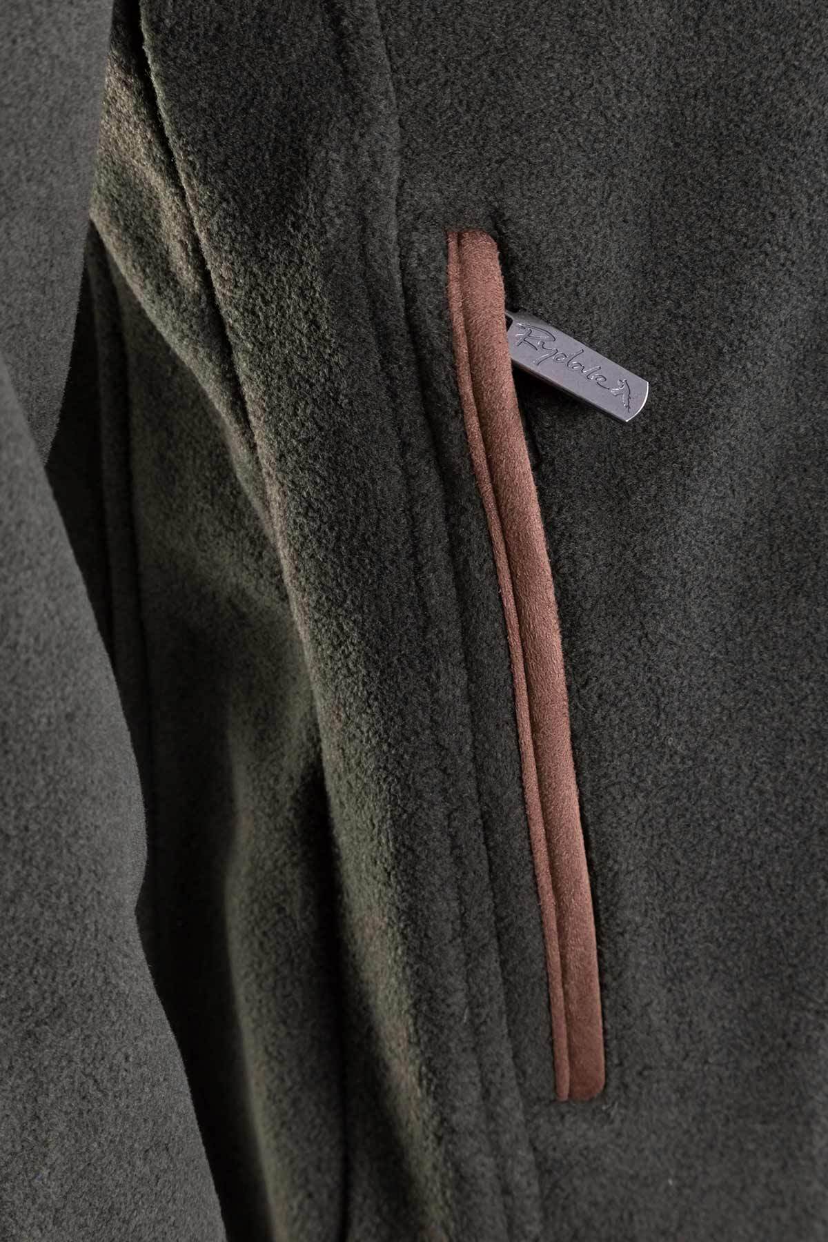 Khaki - Mens Huggate Overhead Fleece
