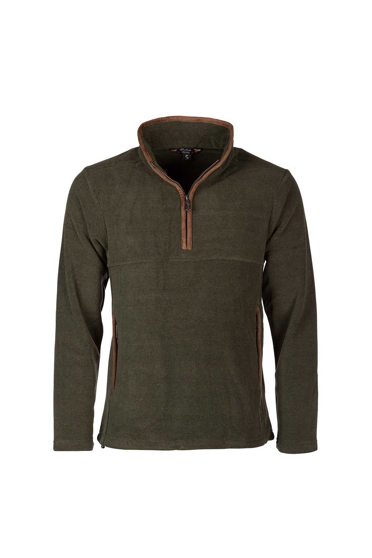 Marl Khaki - Mens Huggate Overhead Fleece