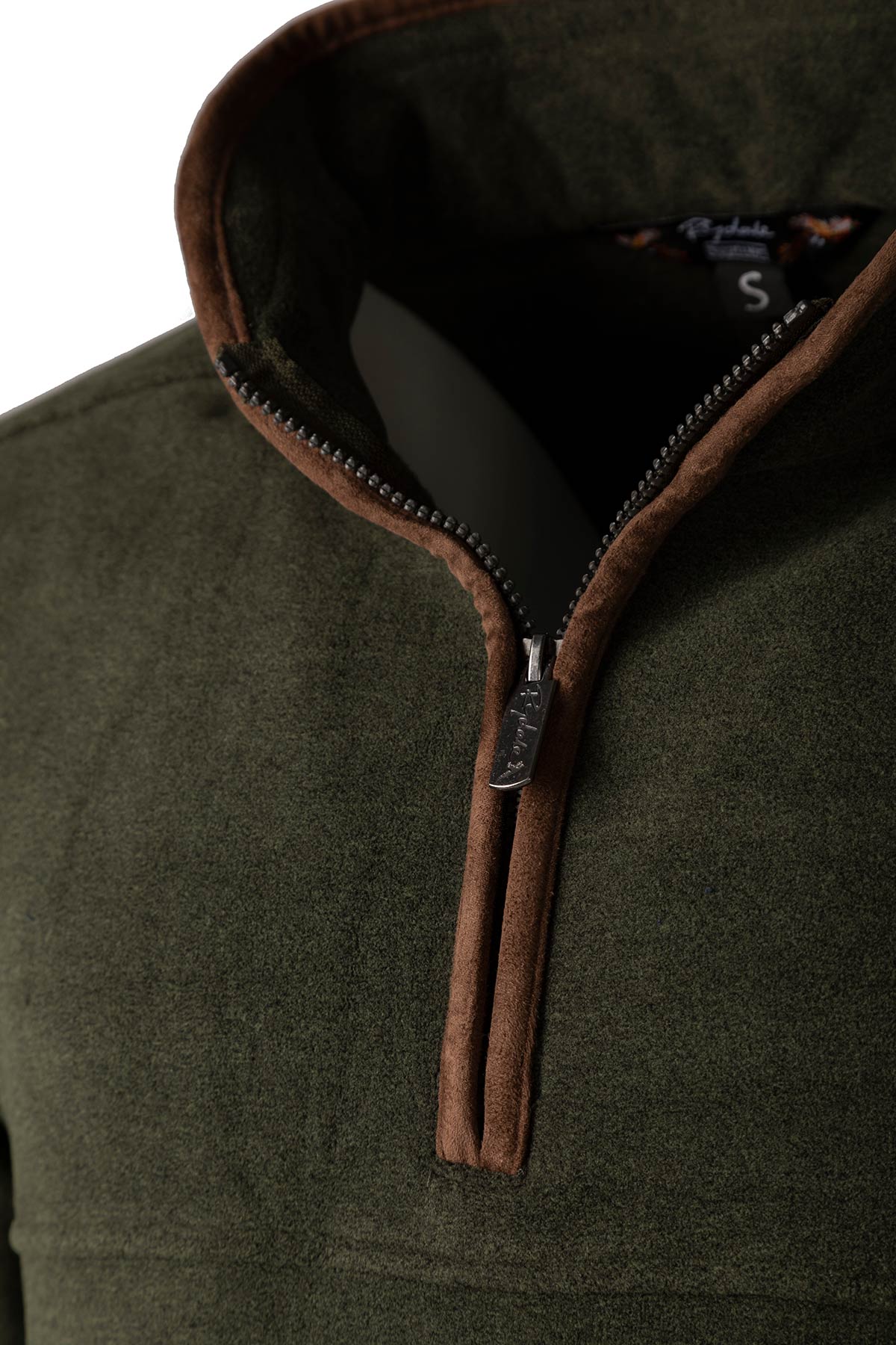 Marl Khaki - Mens Huggate Overhead Fleece