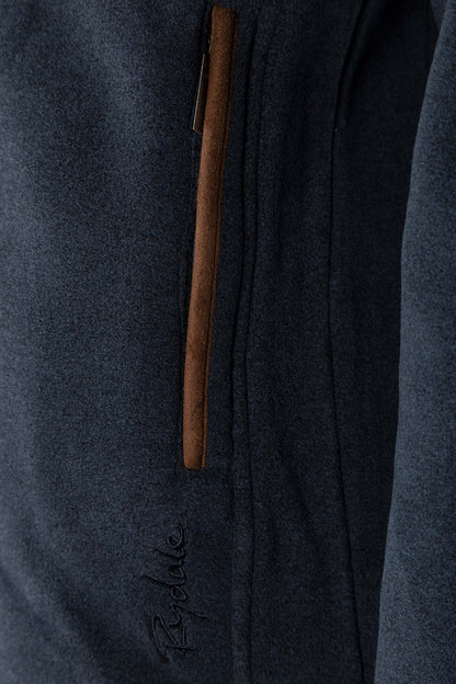 Marl Navy - Mens Huggate Overhead Fleece