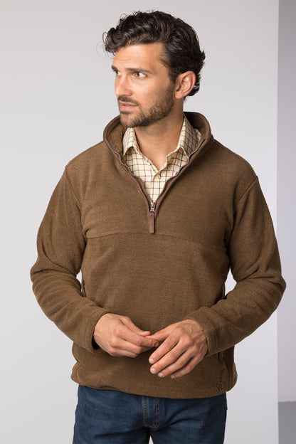 Sandstone - Mens Huggate Overhead Fleece