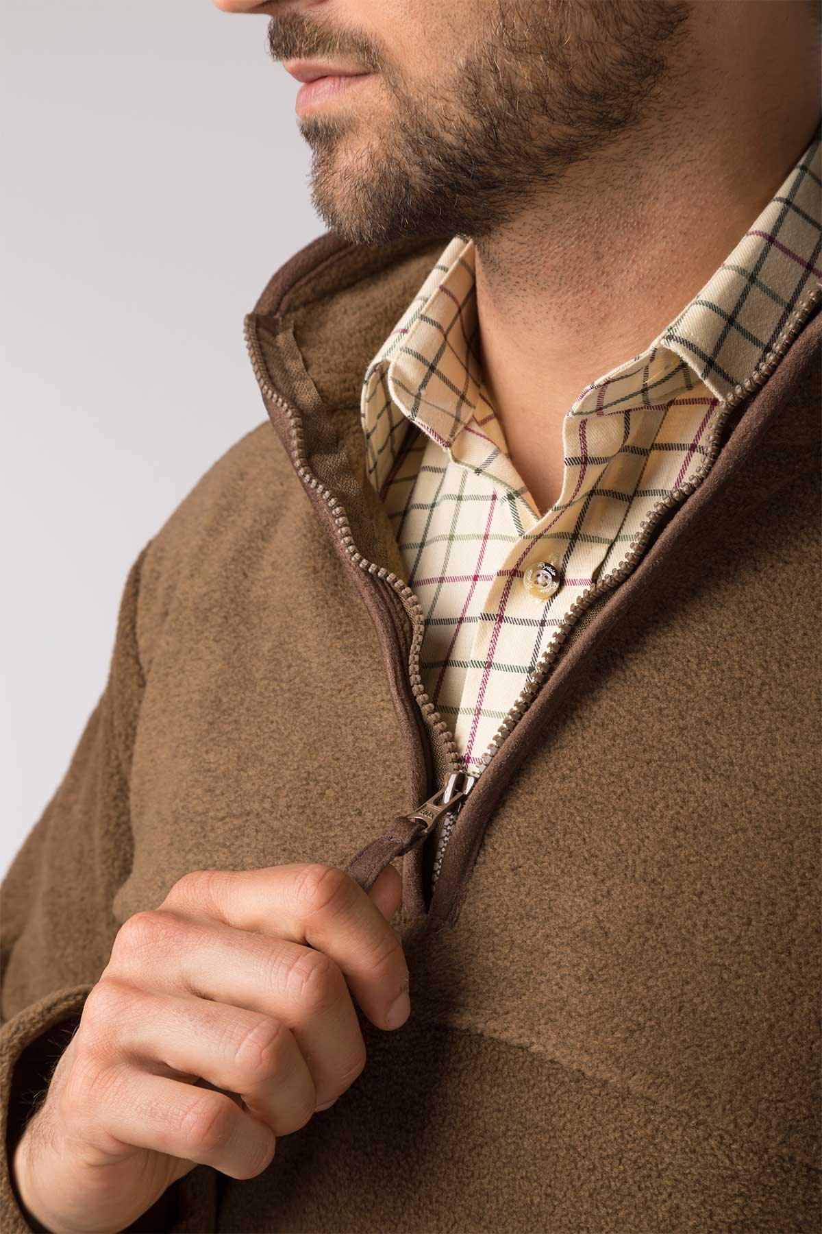 Sandstone - Mens Huggate Overhead Fleece