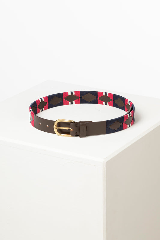 Bonbon/Navy/White - Polo Belts - Askwith